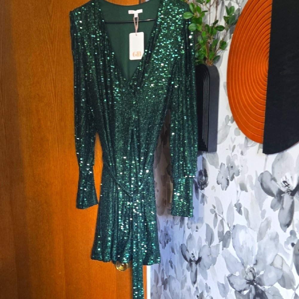 Gianni Bini Green Sequin Dress
